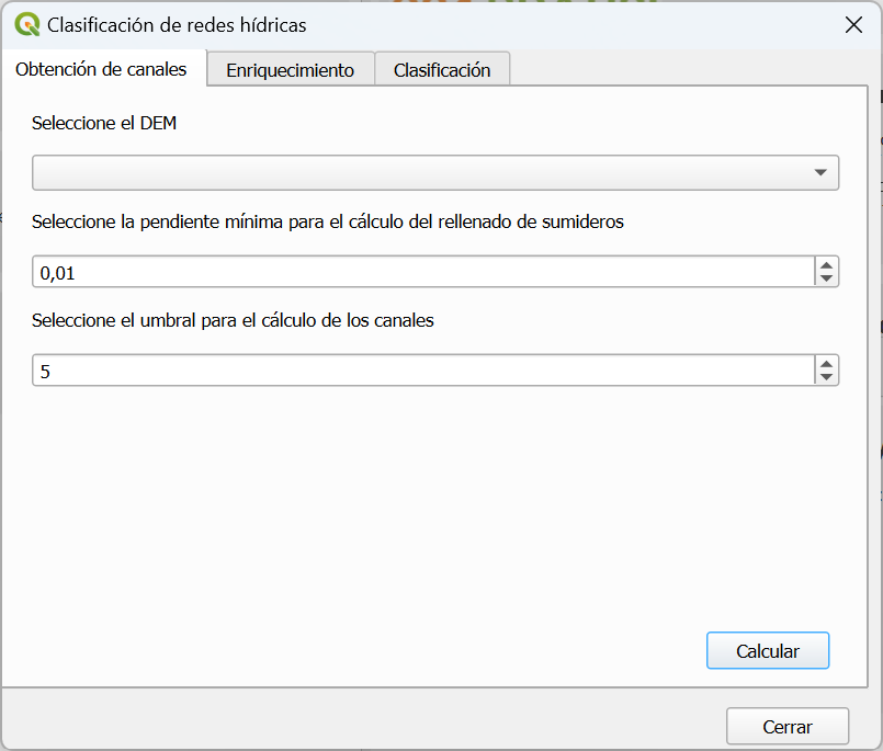 Channel Calculation Tab